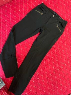 Code Bleu Black Women’s Slim Dress Pants with Zip Pockets